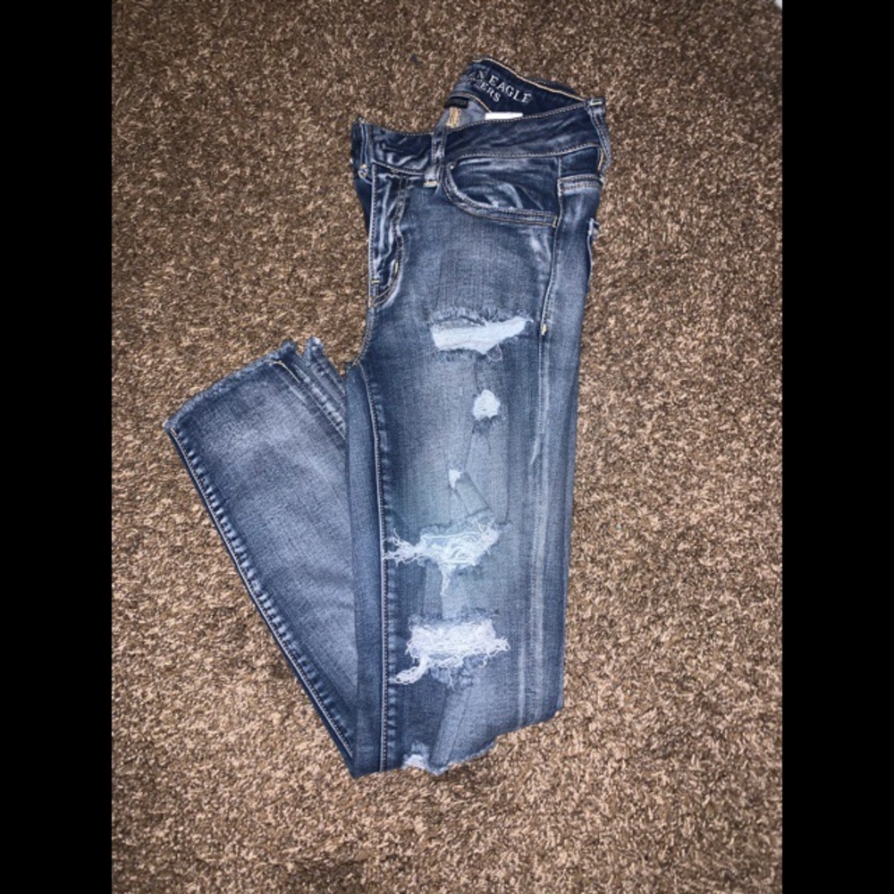 Cropped skinny jeans